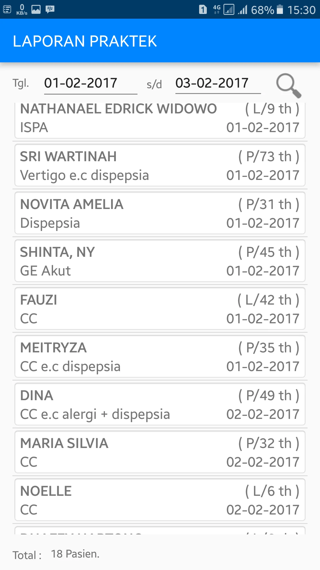 PasienQu - Data Pasien screenshot