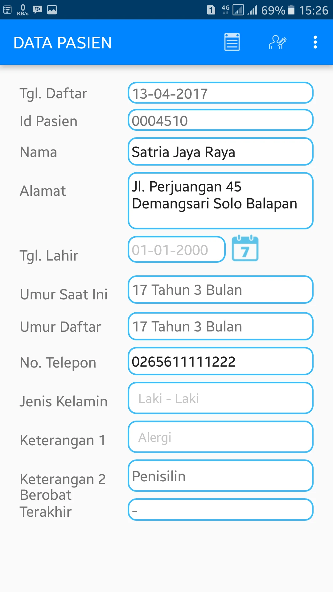 PasienQu - Data Pasien screenshot